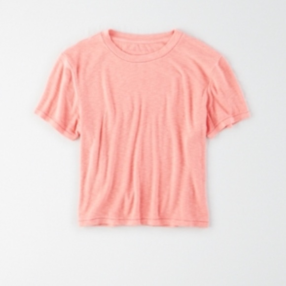 NWOT American Eagle Crew Neck Baby Tee - Picture 1 of 6